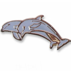 Dolphin, Bottlenose (2 breaching) pin