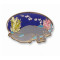 Manatee (cow & calf) pin