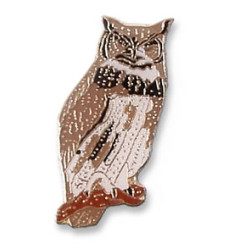Owl, Great Horned pin