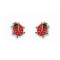 Lady Bug earrings (on posts)